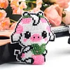 Bead Embroidery - Cow Beaded Counted Cross Stitch Keyring