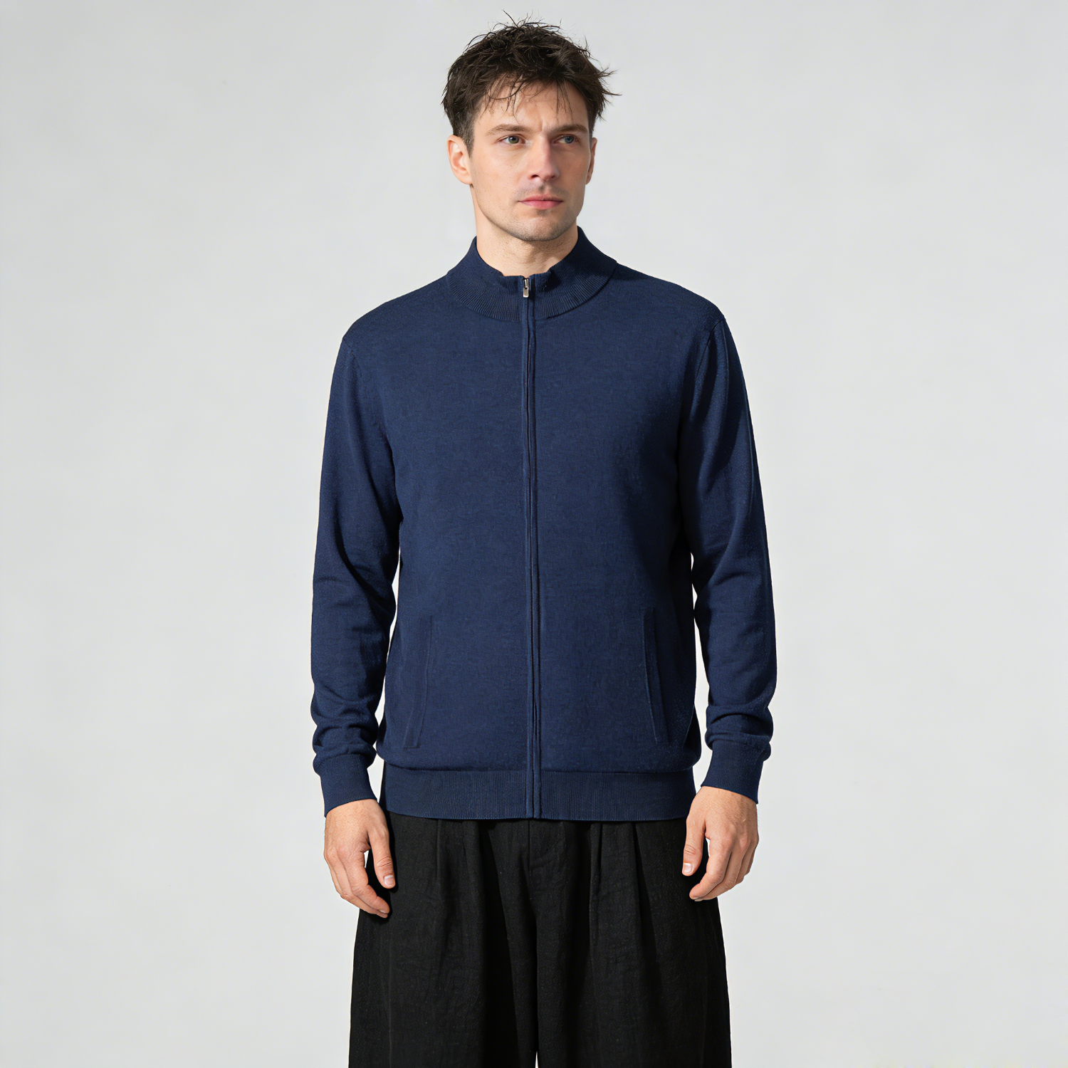 Men's Lightweight Silk Cashmere Cardigan | Spring Summer REAL SILK LIFE