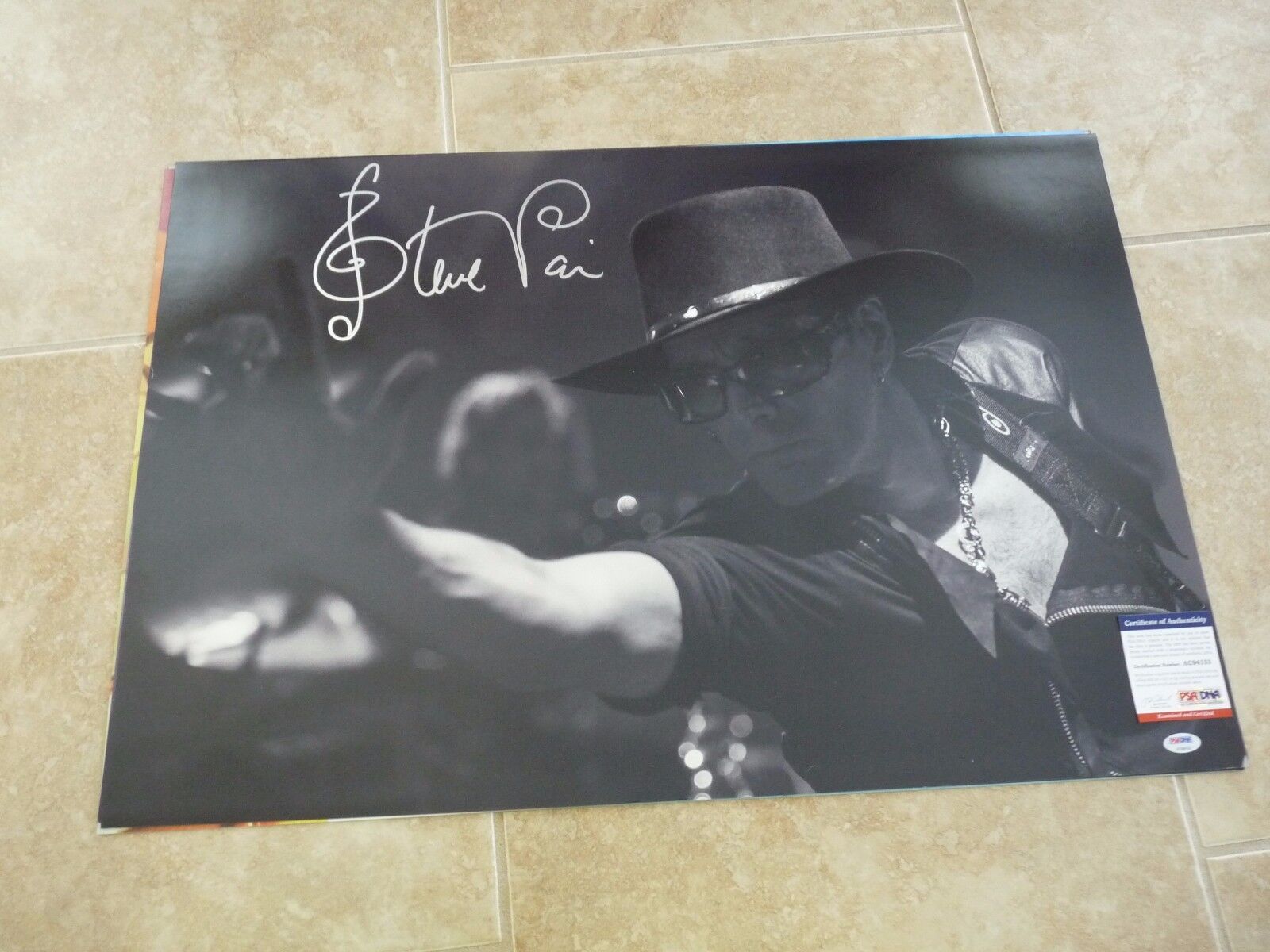 Steve Vai Full Name MUSEUM PIECE Signed Autographed 20x30 Photo Poster painting PSA Certified #1