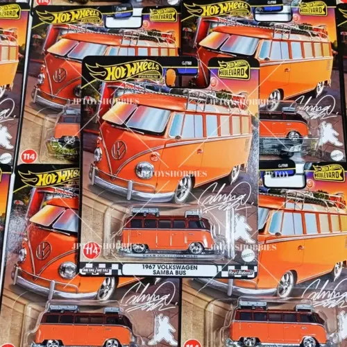 Dronehint Hot Wheels Premium Boulevard '67 Volkswagen Samba Bus Set 1 10 20 Toy