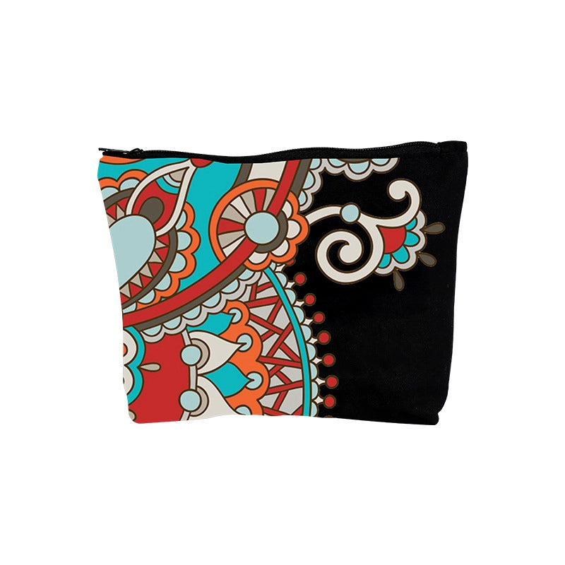 High-value Large-capacity Portable Cosmetic Bag Jewelry Storage Canvas Bag Shopping Zipper Bag
