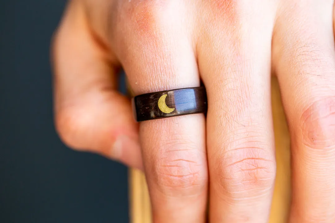 Crescent Moon in Brass