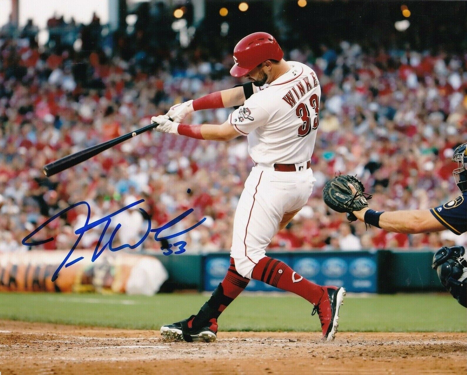 Jesse Winker Autographed Signed 8x10 Photo Poster painting ( Reds ) REPRINT