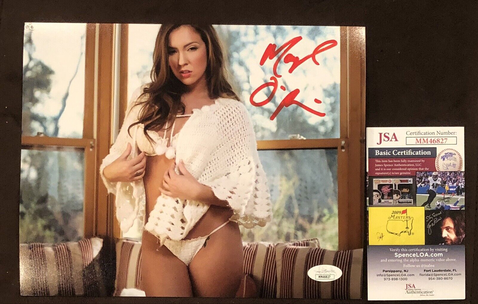 Maddy O'Reilly Signed 8x10 Photo Poster painting ADULT STAR AUTOGRAPH Naughty America JSA Rare