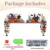 2pcs DIY Diamond Painting Halloween Door Corner Frame Wood(Halloween Pumpkin)