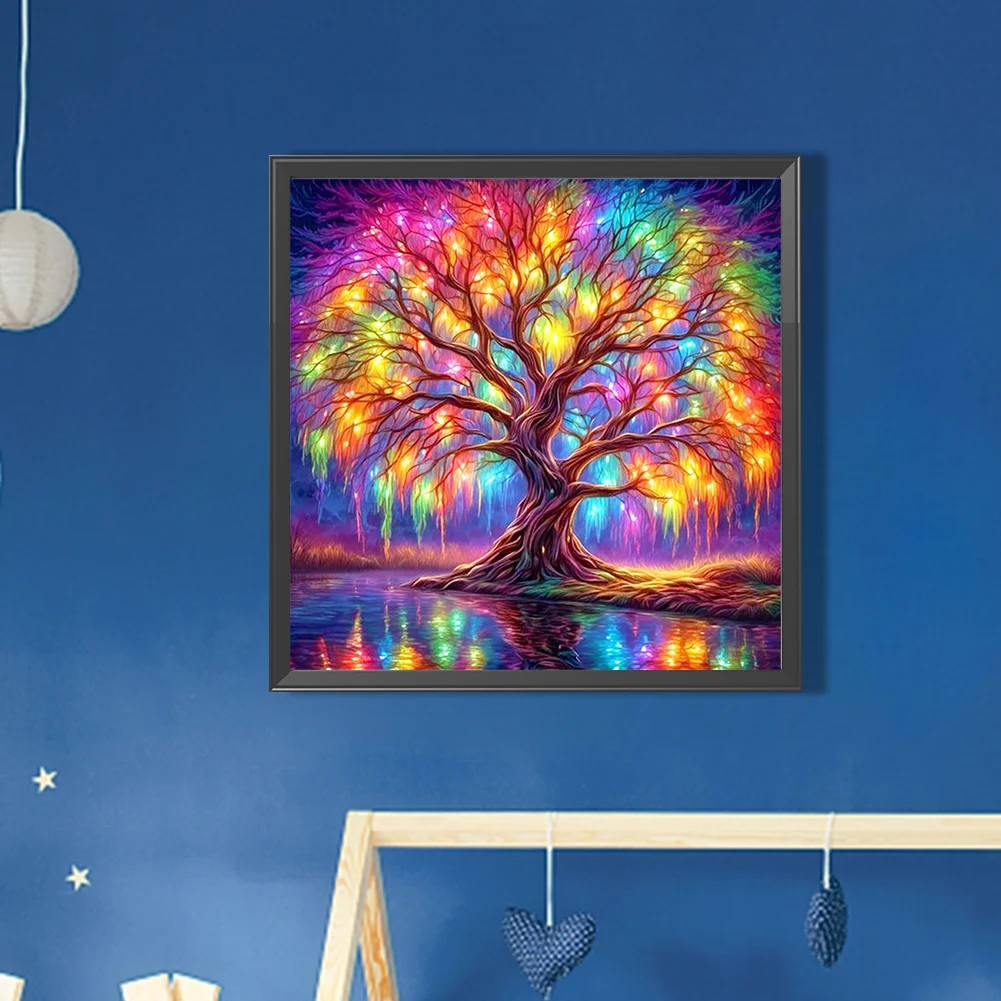 Partial AB Diamond Painting - Full Round Drill - Tree of Life(Canvas|45*45cm)