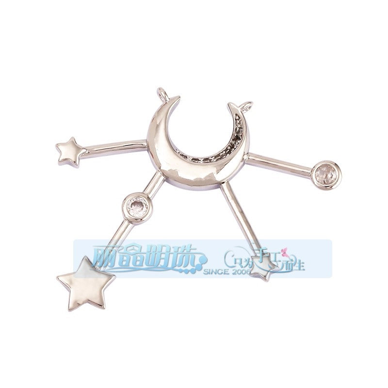 1 Piece 15 * 21mm 18 * 23mm 9*16mm Copper Zircon Sun Star Lightning Pendant Jewelry Accessories