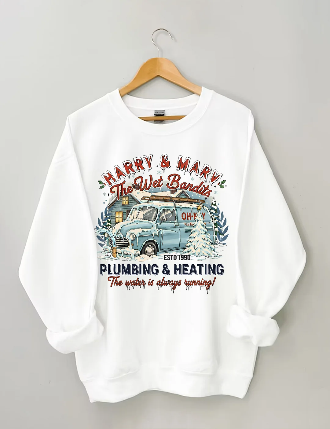 Happy & Mary The Wet Bandits Christmas Sweatshirt