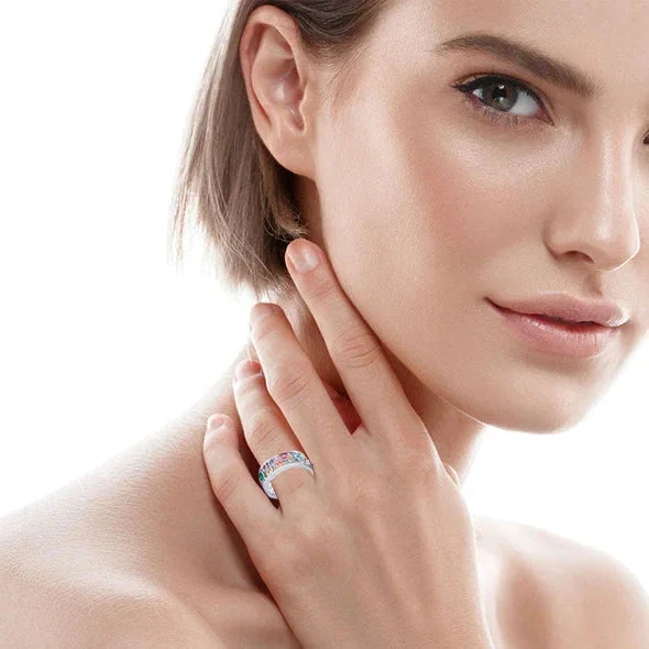 HeathCryt&trade; Crystal-Quartz IONIX Ring