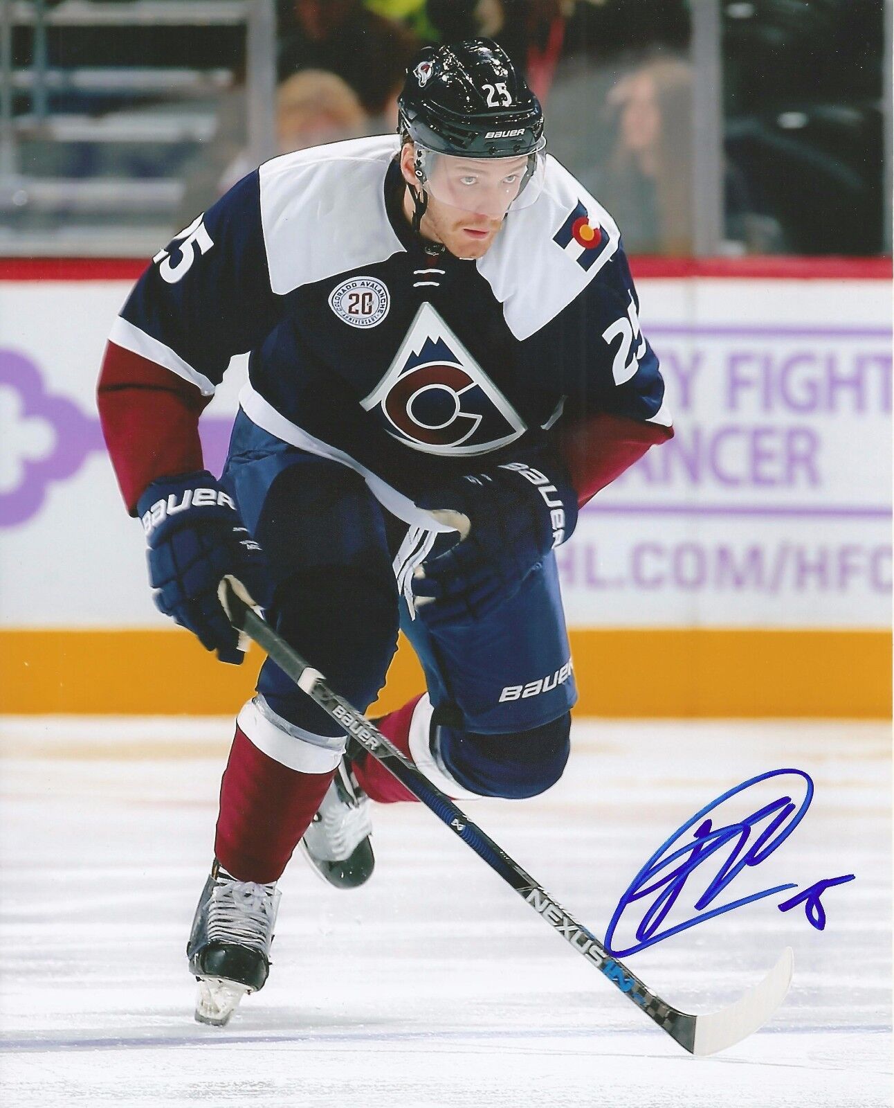 MIKHAIL GRIGORENKO SIGNED COLORADO AVALANCHE 8x10 Photo Poster painting with COA