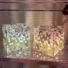 Tulip Night Light Handmade DIY Magic Cube Tulips Flower Table Lamp and Mirror Home decor Gift