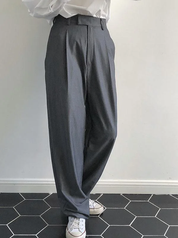 Comfortable Roomy Grey Empire Suit Pants