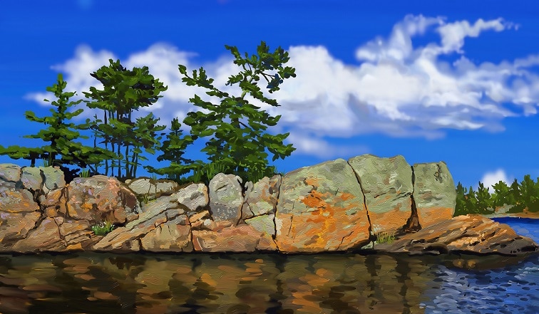 

Stone Wall Dropping – Paint By Numbers - 40*50CM, 501 Original