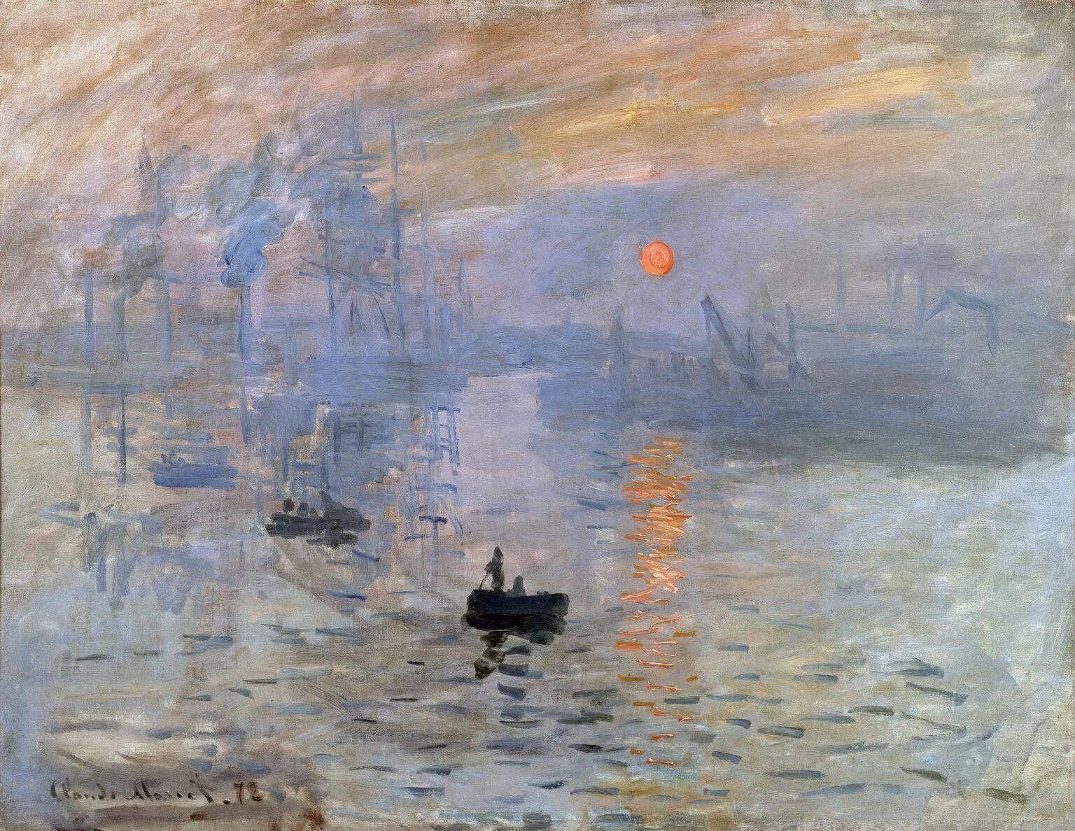Impression Sunrise by Claude Monet - Paint by Numbers- Paint by Numbers-30*40cm/40*50cm