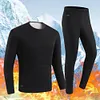 30 Areas USB Electric Heated Underwear Long Johns Heating Jacket (Black XL)