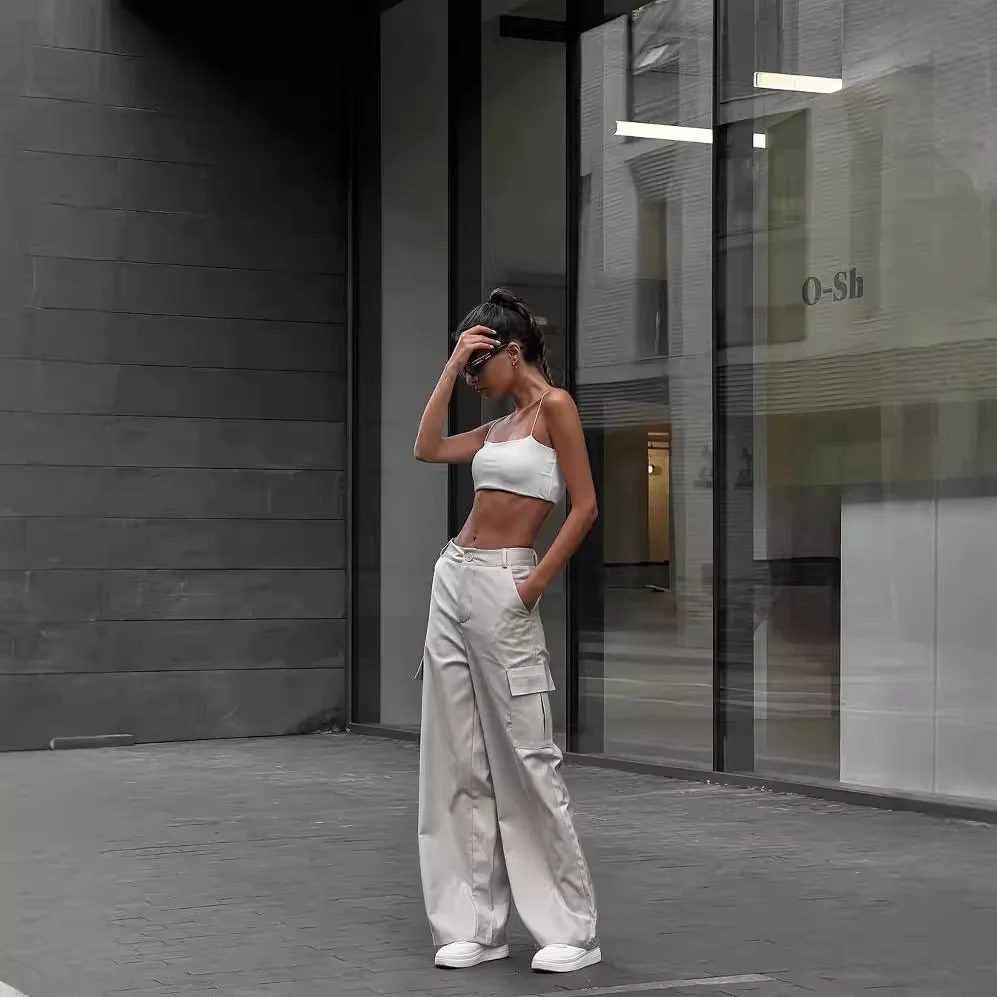 Nigikala Nigikala Autumn And Winter New Commuter High-Waisted Trousers Casual Trousers Women