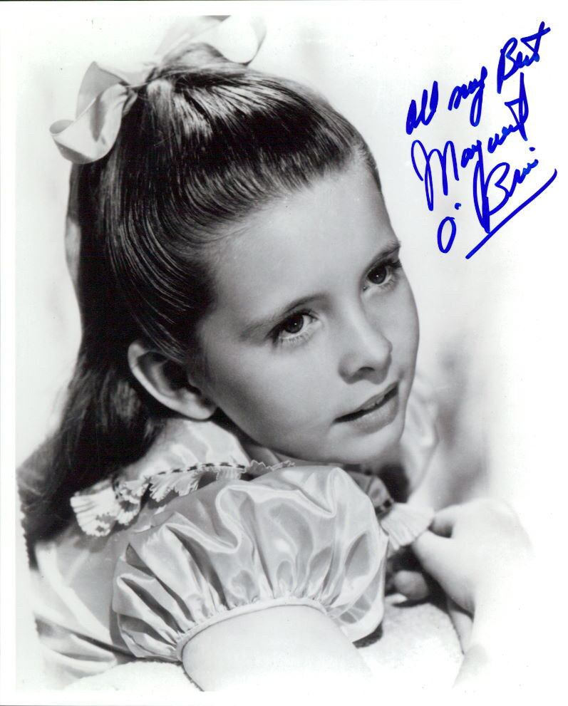 Margaret O'Brien signed 8x10 Photo Poster painting COA