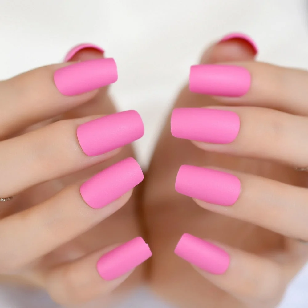 Gorgeous Cream False Nails Long Iridescent Matte Fake Nails Frost Art Design DIY Full Free Artificial False Nails 24-Nail Inspo