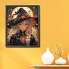 Halloween Witch-11CT Stamped Cross Stitch 40*50cm/15.75*19.69in tapestrymarket