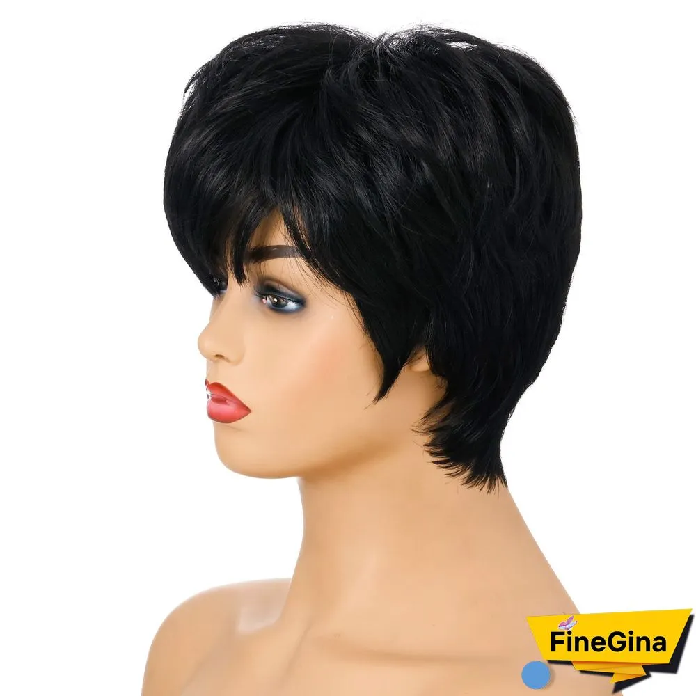Wig Hot Selling Fashion Chemical Fiber Head Set Female Multicolor Short Hair Set