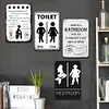 4pcs - Bathroom Not An Internet Cafe Shit & Split - Vintage Metal Signs(8*12Inch)