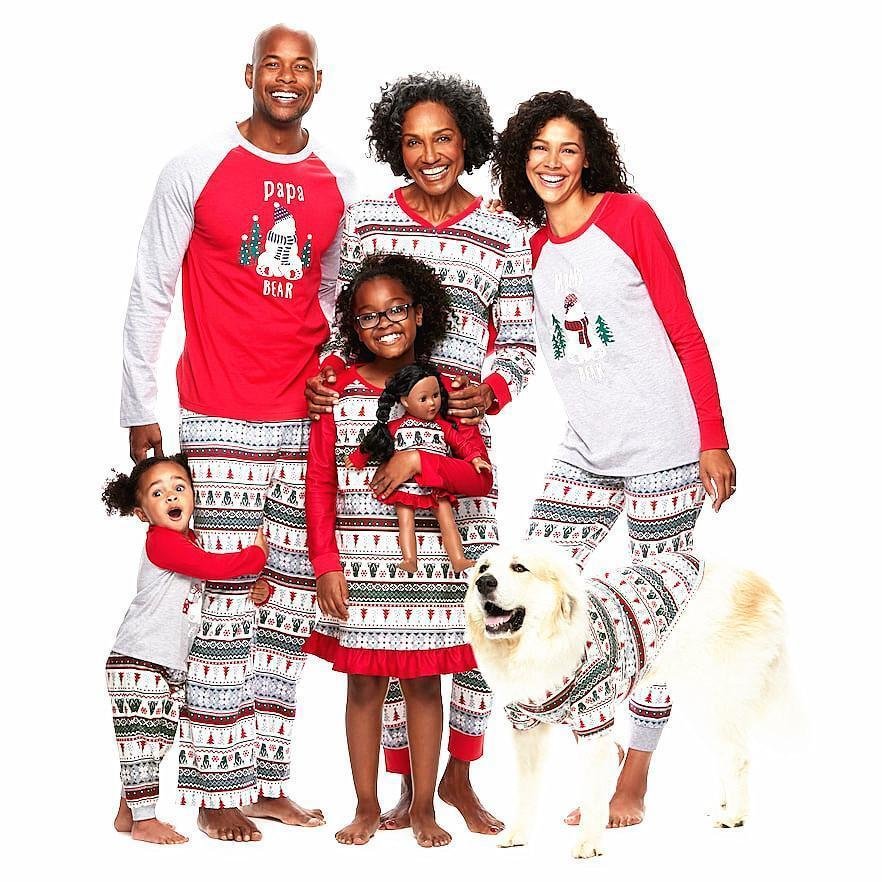 Christmas Snowman Letter Print Family Matching Pajamas set、、sdecorshop