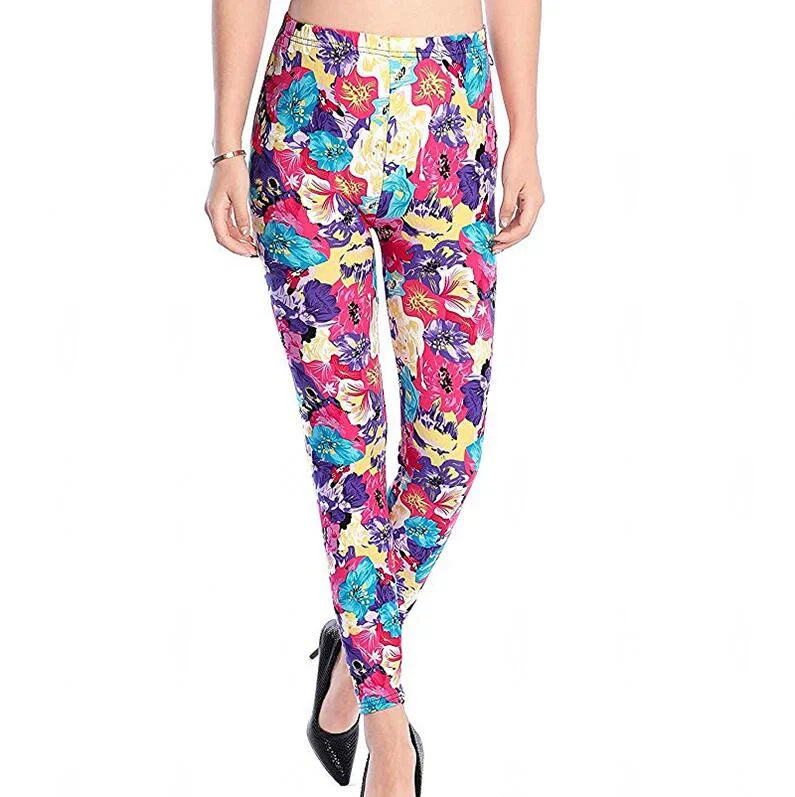 Women Comic Leggings Cartoon Printed Leggins high Stretch Girls Legging Punk Rock Leggin Disco Pants Evening Clubwear 9 styles