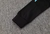 Joyfball 2024/2025 Argentina Half-Pull Hat Style Training Suit  Black Jersey 1:1 Thai Quality Set