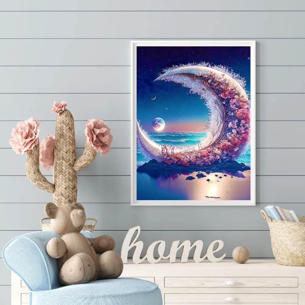 DIY Paint By Number 40*50cm - Flowers On The Sea