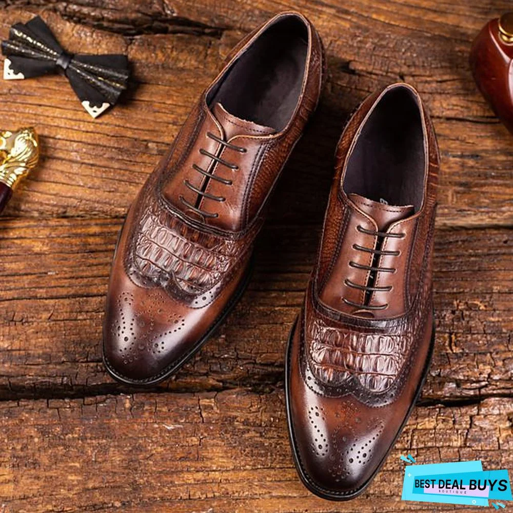 Men's Summer / Fall Daily Oxfords Pu Black / Brown