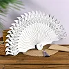 Chinese Style Fine Steel Ancient Fan Hollow Iron Fan Self-defense Kung Fu Tai Chi Portable Adult Metal Stainless Steel Folding fan