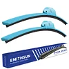 EMITHSUN OEM QUALITY 22" + 22" Premium All-Seasons Stable And Quiet Blue Windshield Wiper Blades (Set of 2)