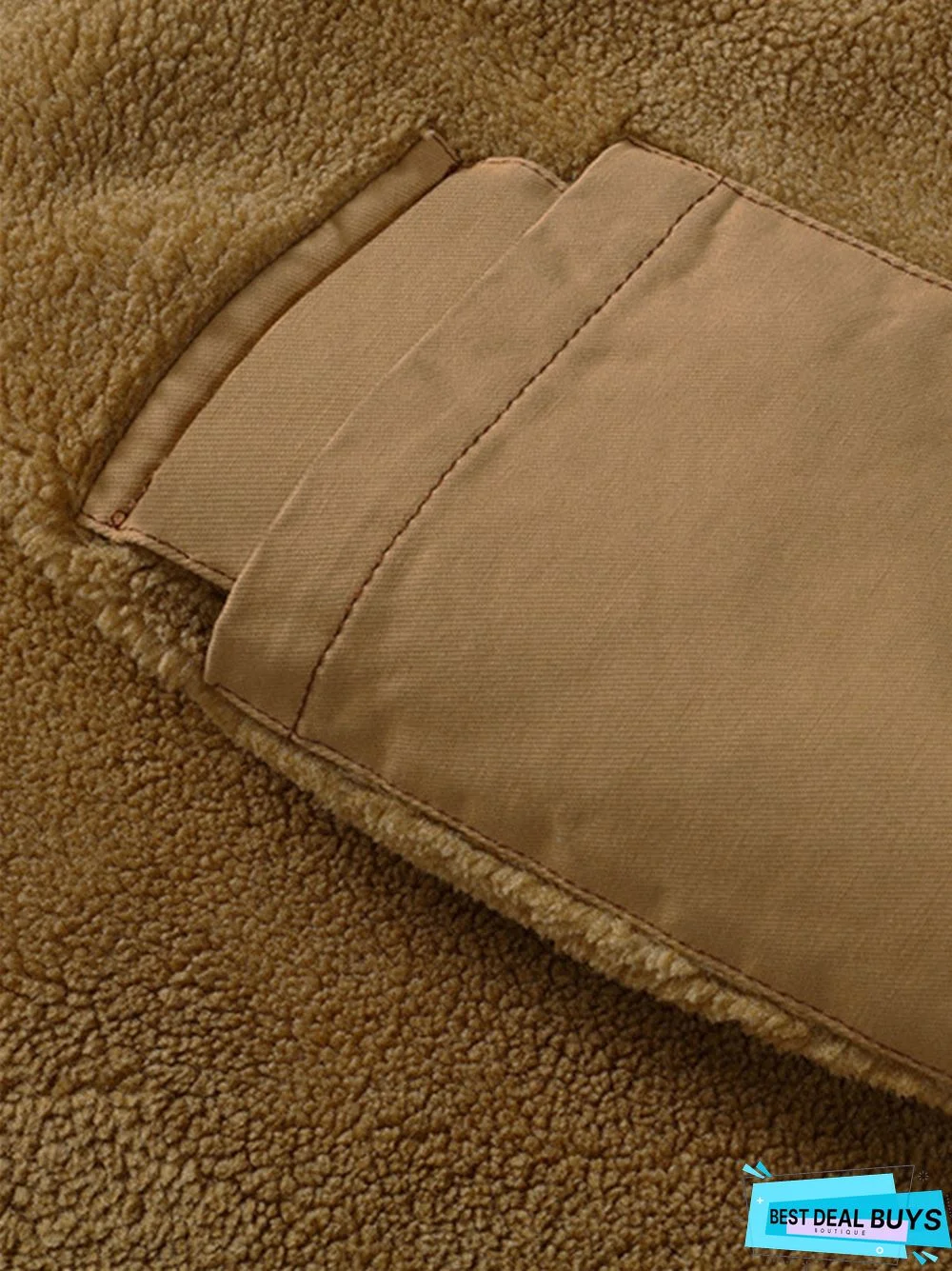 Casual Single-Breasted Side Seam Pocket Solid Color Coat