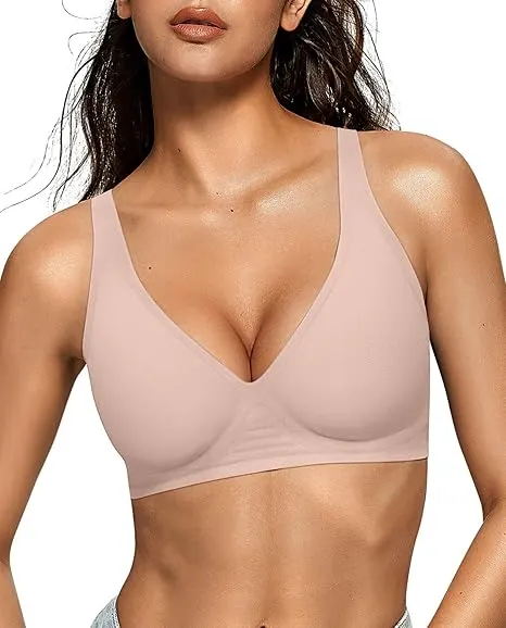Deep V Jelly Bra No Underwire