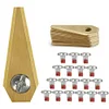 18Pcs Grass Cutter Blade Anti-rust for Bosch Indego 800 1000 1200 (Gold)