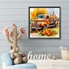 (40*40cm)Autumn Pumpkin Car - Full Round Drill Diamond Painting
