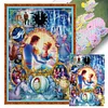 (Big Size) Princess Cinderella And Prince - 11CT Stamped Cross Stitch 50*70cm/19.69*27.56in