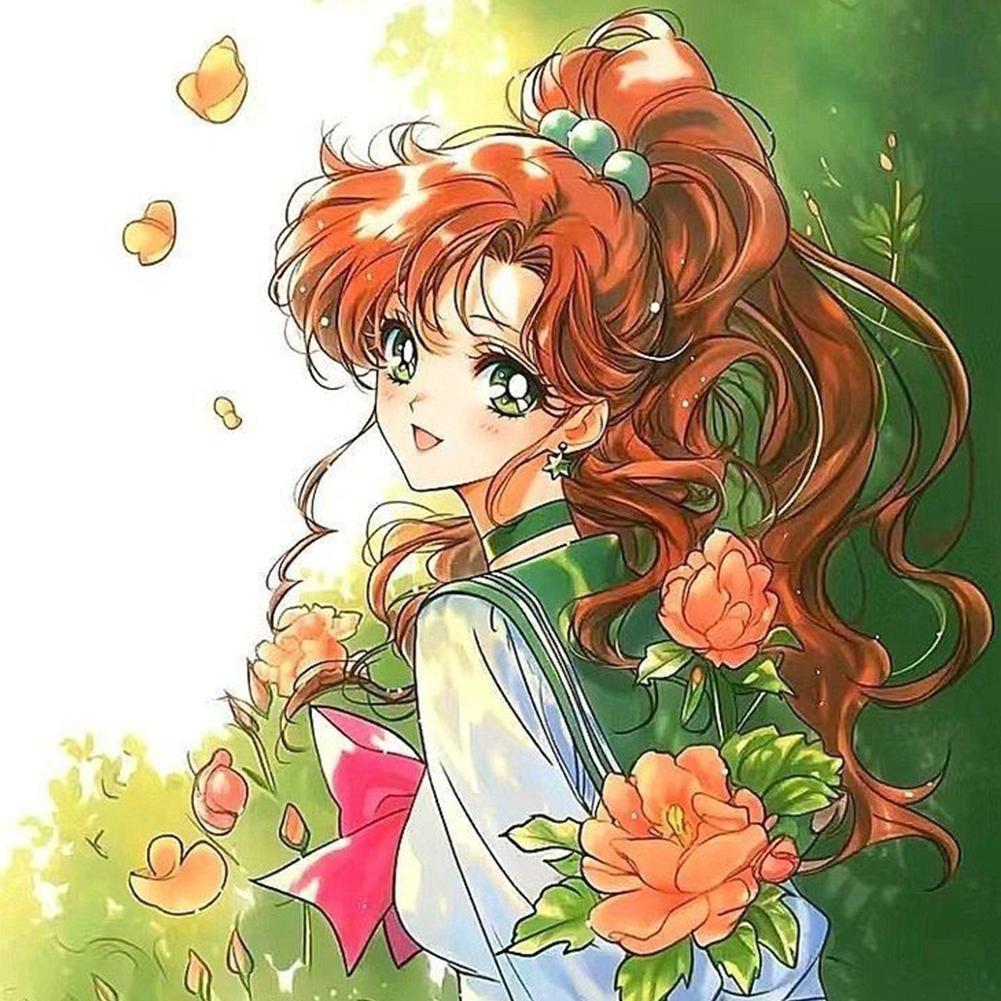 Sailor Moon·Makoto Kino 30*30cm(canvas) full round drill diamond painting