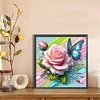 Diamond Painting - Full Round Drill - Rose Butterfly(Canvas|40*40cm)