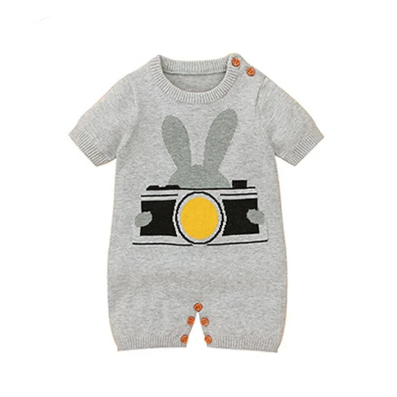 Autumn Winter Infant Baby Romper Newborn Baby Boy Girl Cute Lion Head Braces Clothes Rompers Baby Boys Girls Knitted Rompers