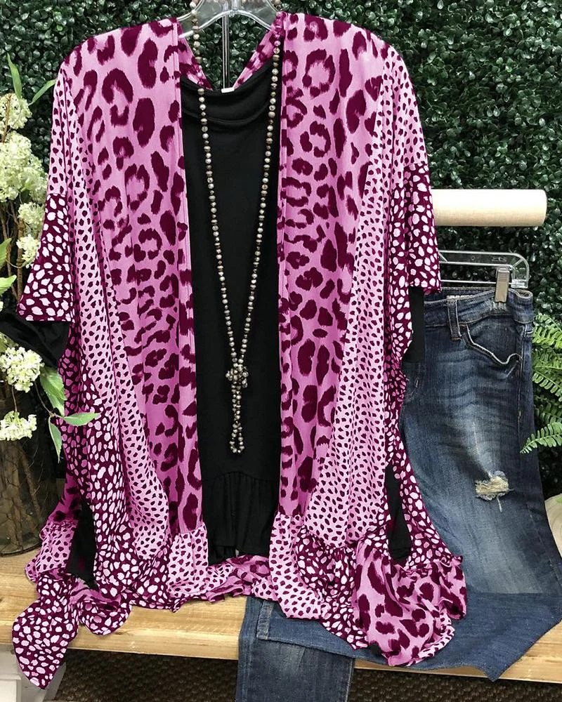 Summer Energy Multi-Pattern Cardigan