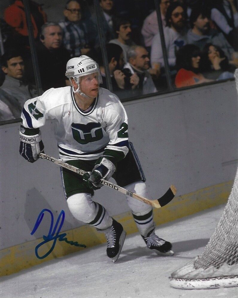 Hartford Whalers Doug Jarvis Signed Autographed 8x10 Photo Poster painting COA F