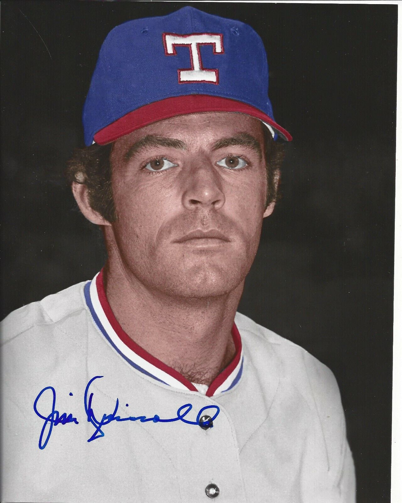 Jimmy Driscoll Autographed 8x10 Texas Rangers In Person #1