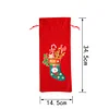 DIY Diamond Christmas Decoration | Christmas stocking | Red Wine Gift Bag