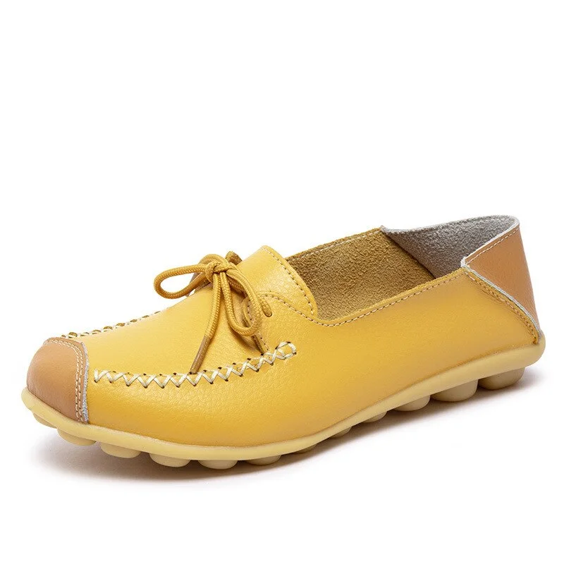 Woman Shoes New Spring Autumn Genuine Leather Women Loafers Flats Female Moccasins Shoe Slip On Women's Loafers Large Size