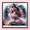 Halloween Mermaid Princess Witch-11CT Stamped Cross Stitch 40*40cm/15.75*15.75in
