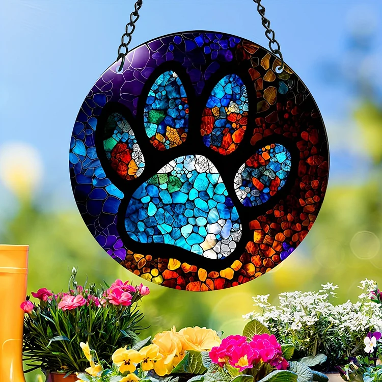 Paw - Suncatcher Hanging Ornament WH022