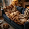 Plush Cat Envelope Sleeping Bag 68.9x31.5Inch Camping Sleeping Bags for Adults Camping Sleepovers & Home Lounging