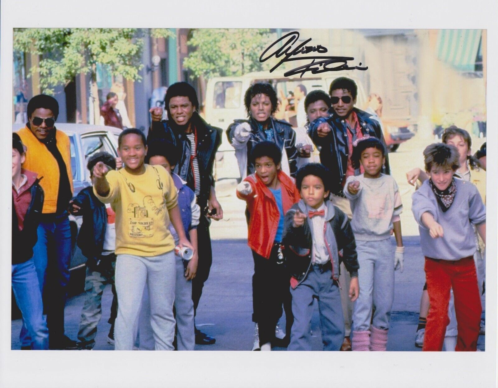 Alfonso Ribeiro Michael Jackson Pepsi Commercial Original Autographed 8X10 Photo Poster painting