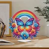 Acrylic Special Shaped Butterfly Rainbow Diamond Painting Desktop Decorations